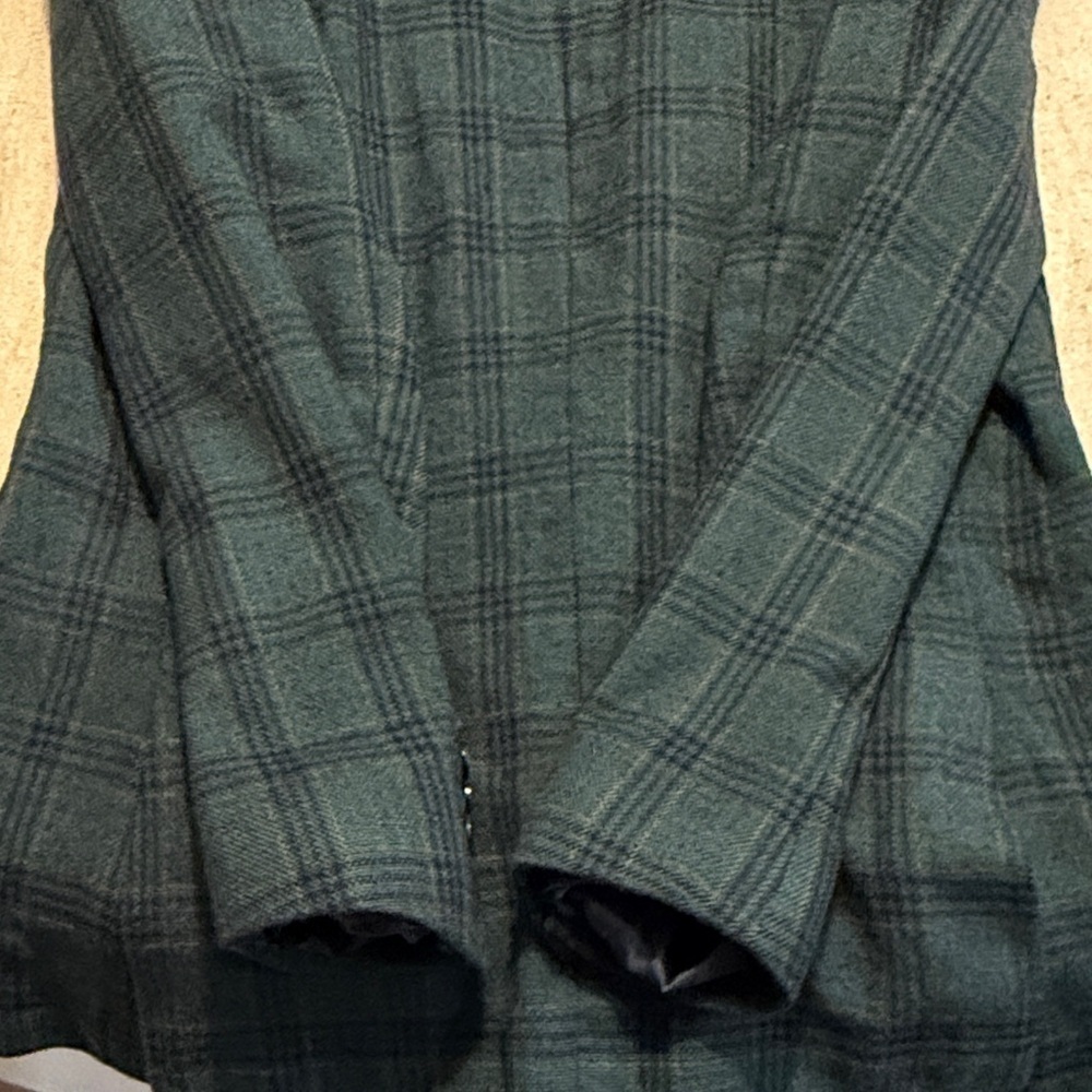 Tiglio Luxe Hunter Green w/Black Windowpane Veneto Wool | EUC | Sz 42R - Picture 9 of 9